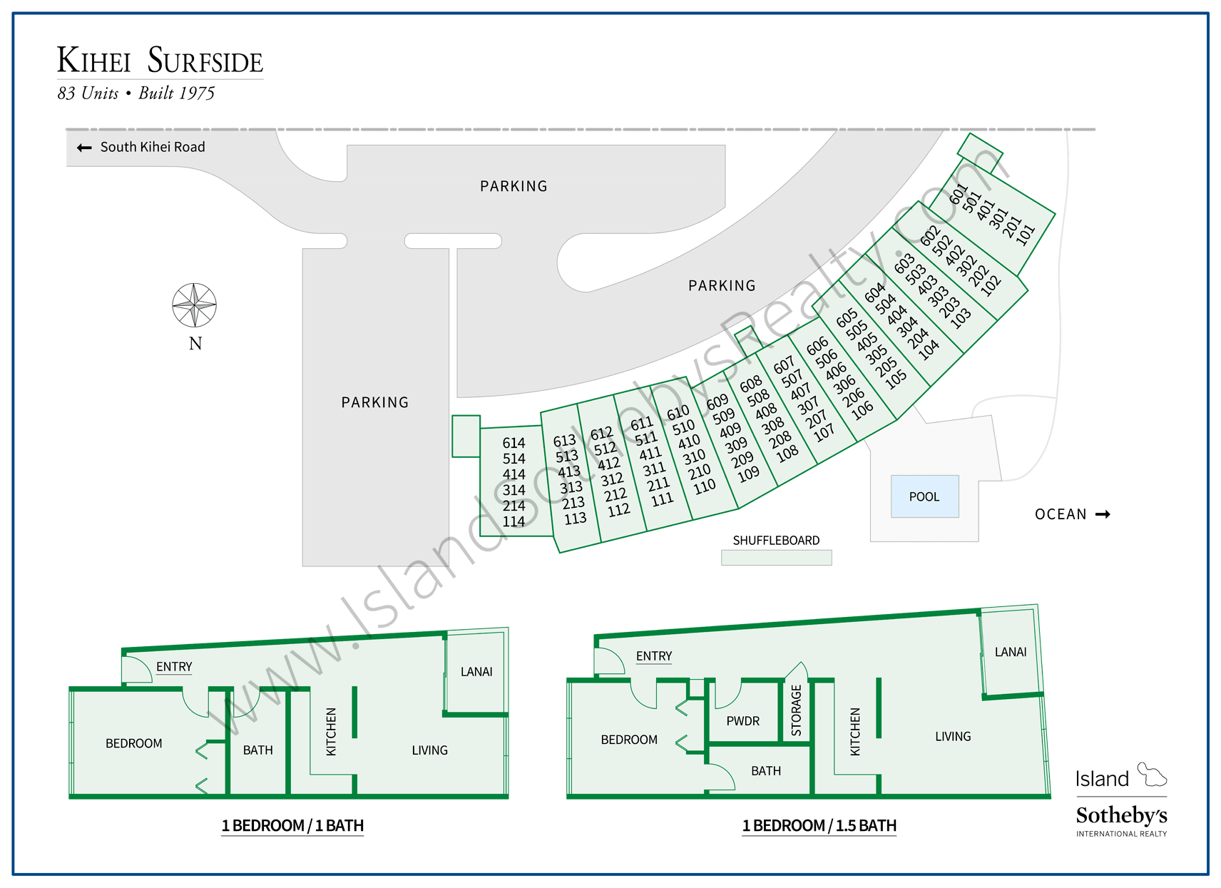 Kihei Surfside Map